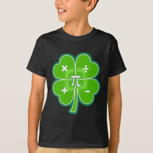 Camiseta Engraçado Pi Day Math Patricks Day Luck Shamrock G