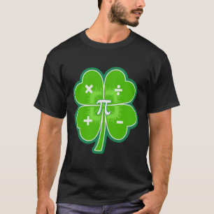 Camiseta Engraçado Pi Day Math Patricks Day Luck Shamrock G