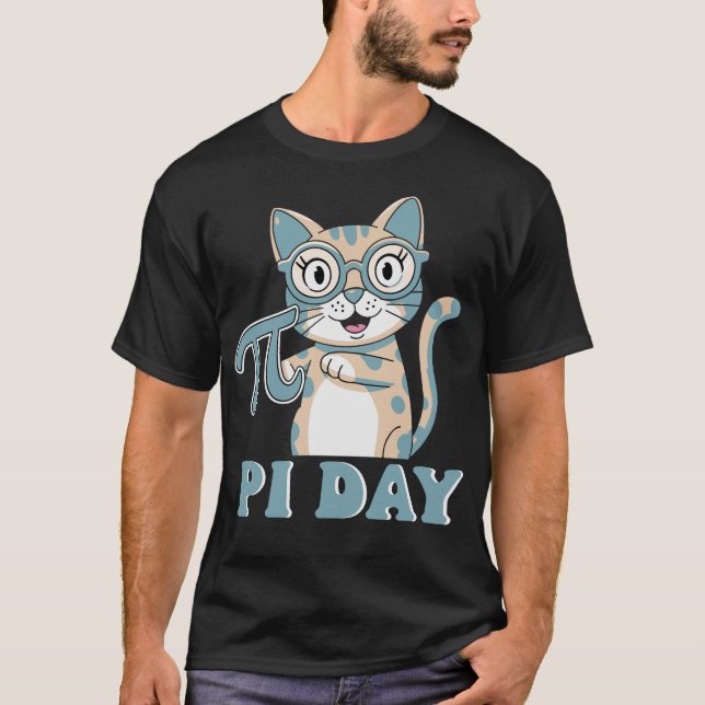 Camiseta Engraçado Pi Digits Day, fofo axolotal ama ciência (Frente)