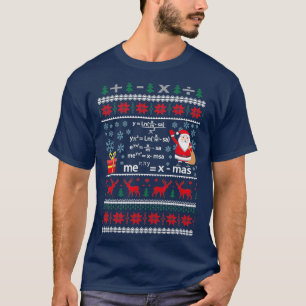 Camiseta Engraçado Pi Math Equação de Natal Docente