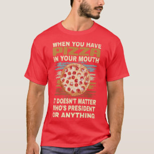 Camiseta Engraçado Piada de Pizza Lover para Pizza Addicto 