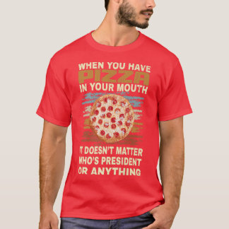 Camiseta Engraçado Piada de Pizza Lover para Pizza Addicto