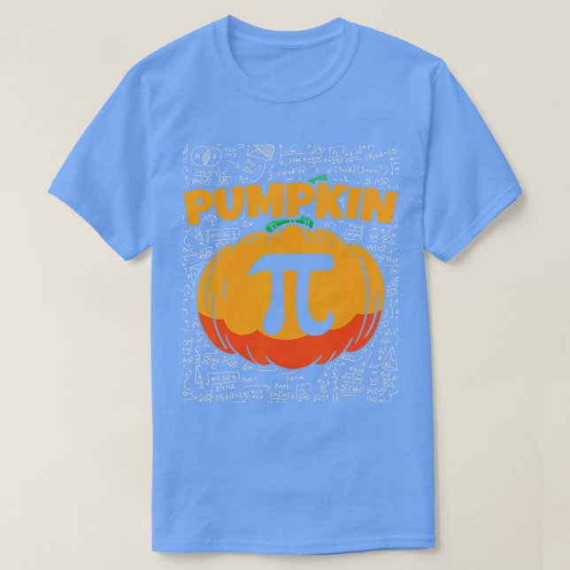 Camiseta Engraçado Piada do Dia das Bruxas de Math Pumpkin (Frente do Design)