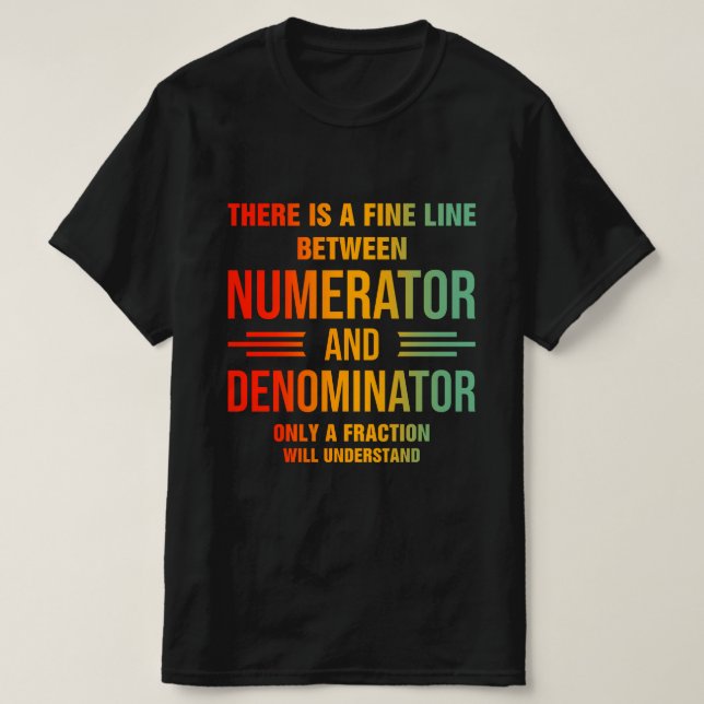Camiseta Engraçado Piada professor de matemática (Frente do Design)