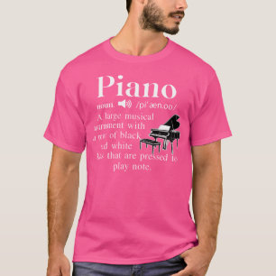 Camiseta Engraçado Piano Noun Definição Para Orquestra