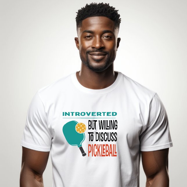 Camiseta Engraçado Pickleball (Funny Pickleball Shirt for Introverts)