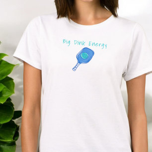 Camiseta Engraçado Pickleball Grande Energia Dink
