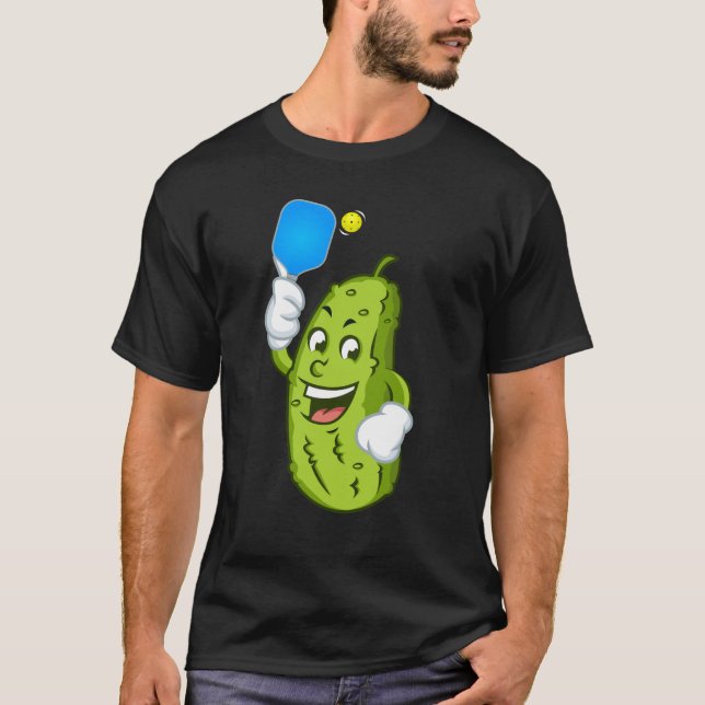 Camiseta Engraçado Pickleball Humor Humor Cucumber (Frente)