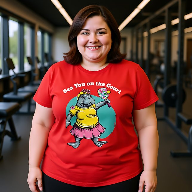 Camiseta Engraçado Pickleball Mar Você na Corte (Funny Pickleball Sea You on the Court T-Shirt)