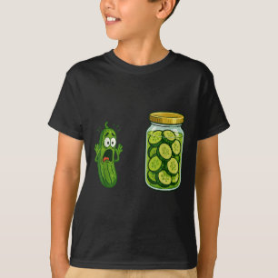 Camiseta Engraçado Picle Jar Cucumber Memória Humo