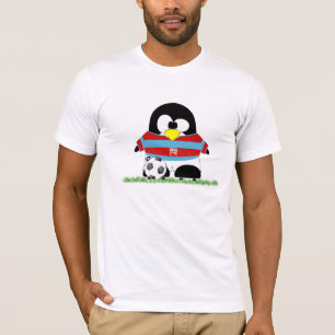 Camiseta Engraçado Pinguim Futebol