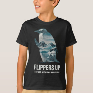 Camiseta Engraçado Pinguim Pé Para Cima Eu Pego O Pinguim