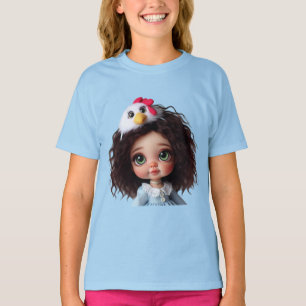 Camiseta Engraçado Pintinho de Natasha Us
