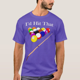 Camiseta Engraçado Piscina Hall Shark Billiards Player Hus