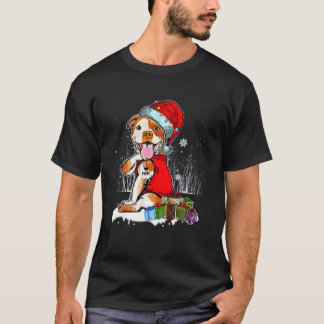 Camiseta Engraçado Pit Bull Natal Eu Amo Mamãe Tatto Xmas P