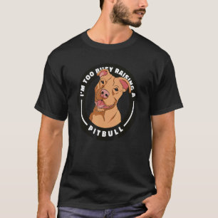 Camiseta Engraçado Pitbull Mamãe Puppy Cachorro Cachorro Ca