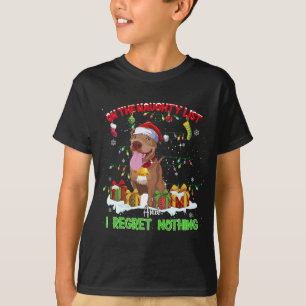 Camiseta Engraçado Pitbull Natal Feio Cachorro Feio