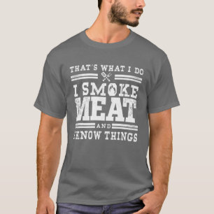 Camiseta Engraçado Pitmaster - Fumo CHURRASCO De Carne Fum