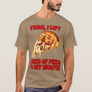 Camiseta Engraçado Pizza Lover Sim, Levanto Fatias De Pizza