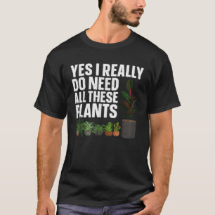 Camiseta Engraçado Planta Arte Sobre Homens Mulheres Gard B