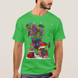 Camiseta Engraçado Plypus Tree Natal Luzes Xmas Pajama M