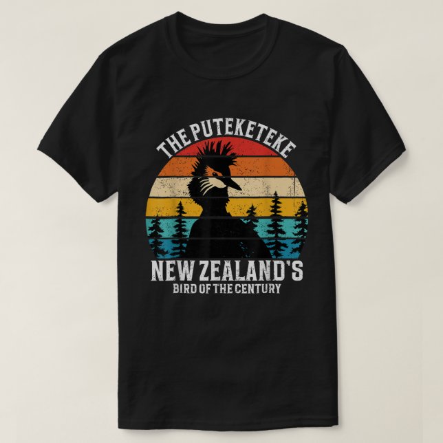 Camiseta Engraçado Pobre Pássaro do Século da Nova Zelândia (Frente do Design)
