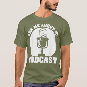 Camiseta Engraçado Podcast presente para homens mulheres L