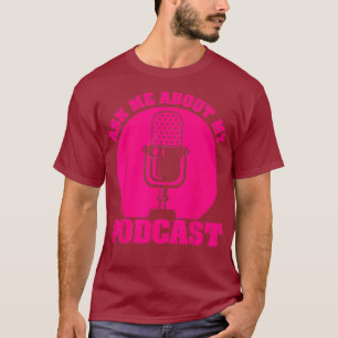Camiseta Engraçado Podcast presente para homens mulheres L