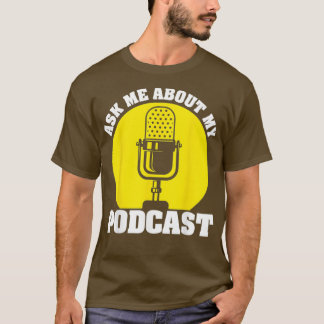 Camiseta Engraçado Podcast presente para homens mulheres Le