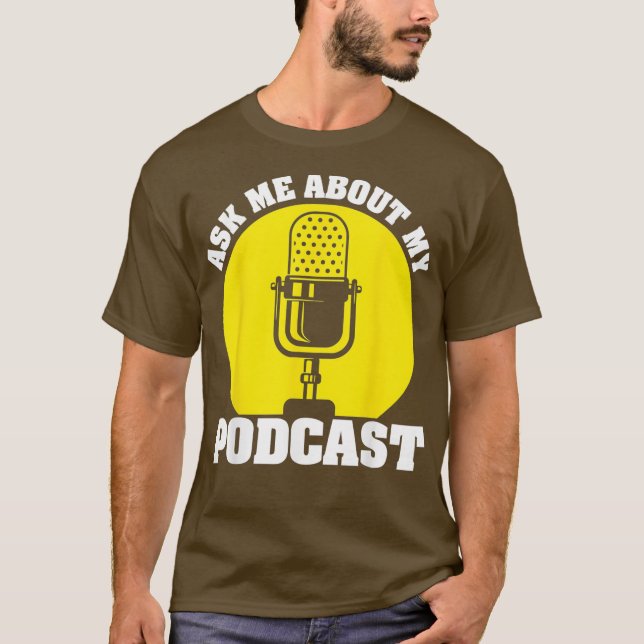 Camiseta Engraçado Podcast presente para homens mulheres Le (Frente)