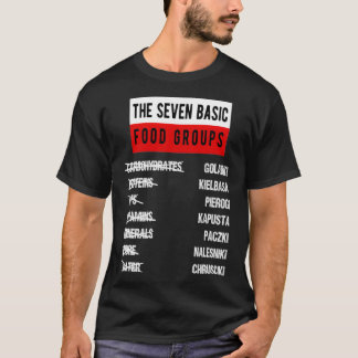 Camiseta Engraçado Polonês Pierogi Kielbasa Foodie Design