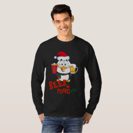 Camiseta ENGRAÇADO PONG Penguin Natal