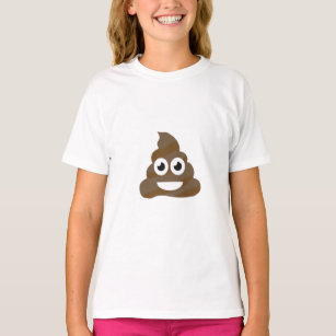 Camiseta Engraçado Poop Emoji