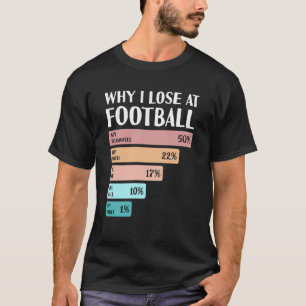 Camiseta Engraçado Por Que Perco no Futebol