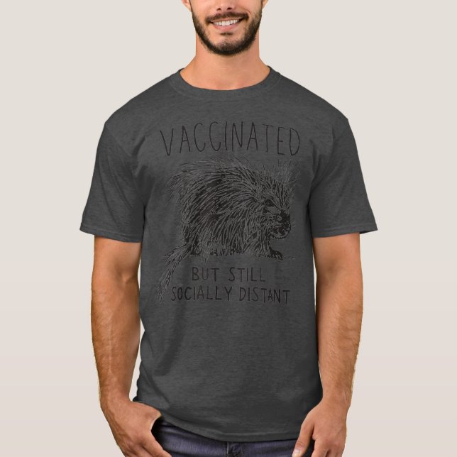 Camiseta Engraçado Porcupine Lover Dotado de Distância Vaci (Frente)
