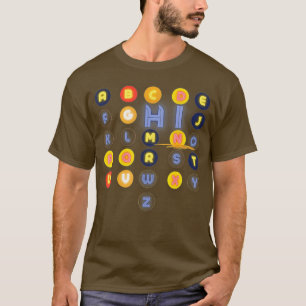 Camiseta Engraçado Pré K Jardim De Infância Oi Alfabet De V