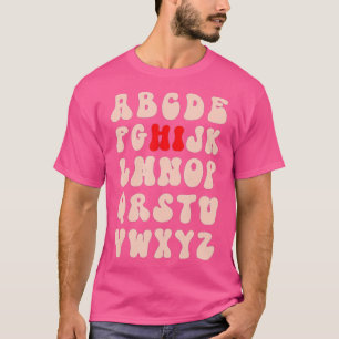 Camiseta Engraçado Pré-K Jardim De Infância - Olá Alfabeto 