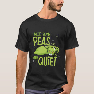 Camiseta Engraçado, preciso de ervilhas e trocadilho