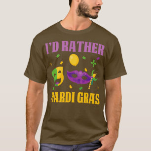 Camiseta Engraçado Preferencialmente Mardi Gras