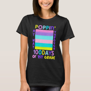 Camiseta Engraçado Prendendo Meu Caminho Por 100 Dias De ru