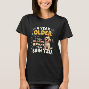 Camiseta Engraçado Presente de Aniversário Shih Tzu