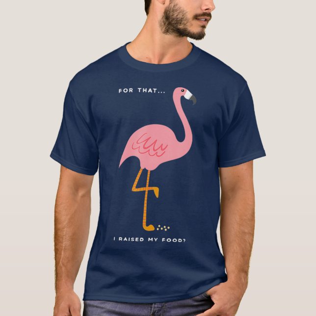 Camiseta Engraçado Presente de Citação Flamingo Rosa para P (Frente)