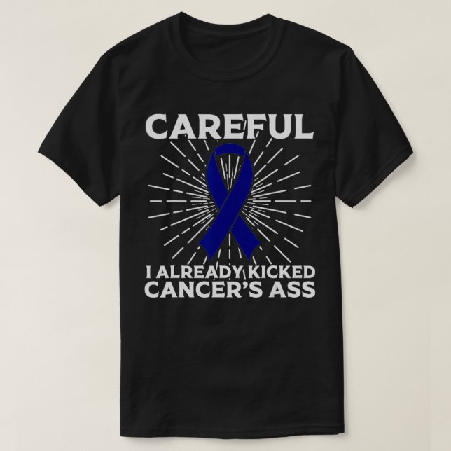 Camiseta Engraçado Presente De Consciência Do Cancer Colon  (Frente do Design)