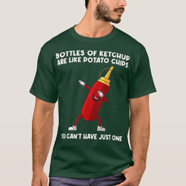 Camiseta Engraçado Presente De Ketchup Para Homens Mulheres (Frente)
