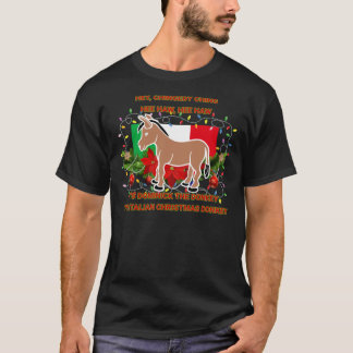 Camiseta Engraçado Presente De Natal Dominick O Natal Itali