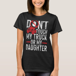 Camiseta Engraçado Presente de Pai Protetor Não Toque no Me