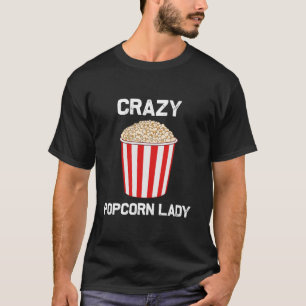 Camiseta Engraçado Presente De Pipoca Para Mulher Comida De