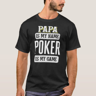 Camiseta Engraçado Presente de Poker para Dia de os pais Pa