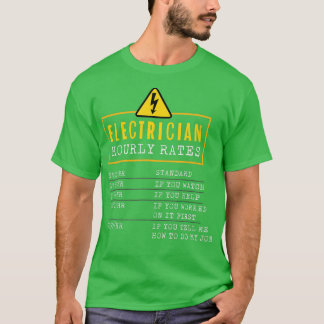 Camiseta Engraçado Presente Elétrico Para LinemanEletricida