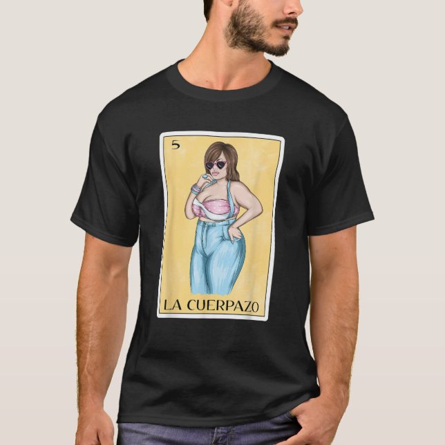 Camiseta Engraçado Presente no Bingo Mexicano para Garotas  (Frente)
